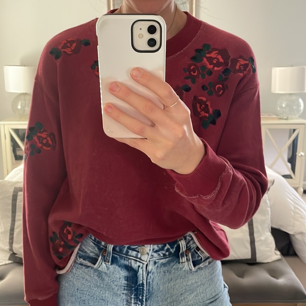 Madewell Embroidered Sweateshirt